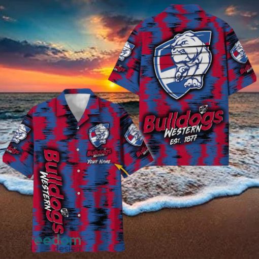 Western Bulldogs AFL Hawaiian Shirt Trending Design Custom Name