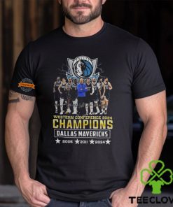 Western Conference 2024 Champions Dallas Mavericks 2006 2011 2024 T Shirt