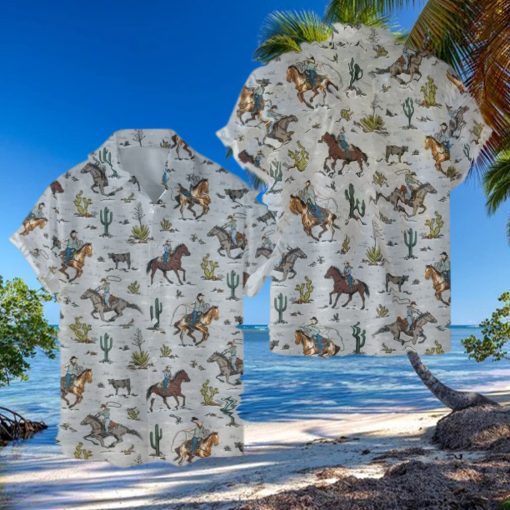 Western Cowboy 3D 3D Hawaiian Shirt Tropical Aloha For Men And Women Gift Design 9