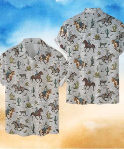Western Cowboy 3D 3D Hawaiian Shirt Tropical Aloha For Men And Women Gift Design 9