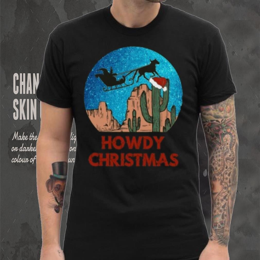 Western Cowboy Santa Howdy Christmas Matching Family T Shirt Western Cowboy Santa Howdy Christmas Matching Family T Shirt