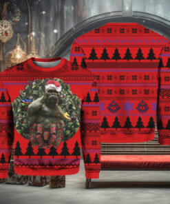 Western Gorilla King Kong Christmas Sweater