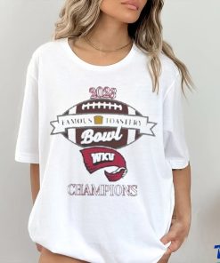 Western Kentucky Football 2023 Famous Toastery Bowl Champions Logo T Shirt