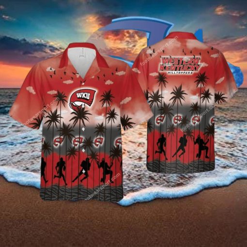 Western Kentucky Hilltoppers AOP Hawaiian Shirt Pattern Coconut Tree Gift Summer