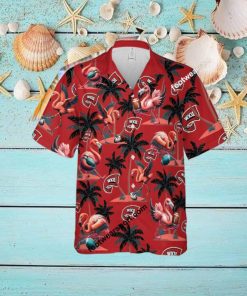 Western Kentucky Hilltoppers Coconut Tree Island Flamingo Play Football Hawaiian Shirt All Over Print For Men Women