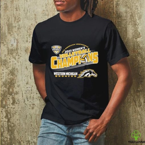 Western Michigan Broncos Brown MAC 2023 Women’s Volleyball Tournament Champions Shirt