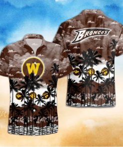 Western Michigan Broncos Palms Tree Hawaiian Shirt