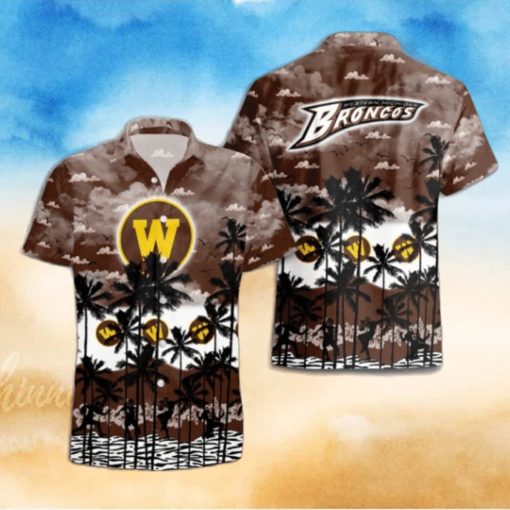 Western Michigan Broncos Palms Tree Hawaiian Shirt