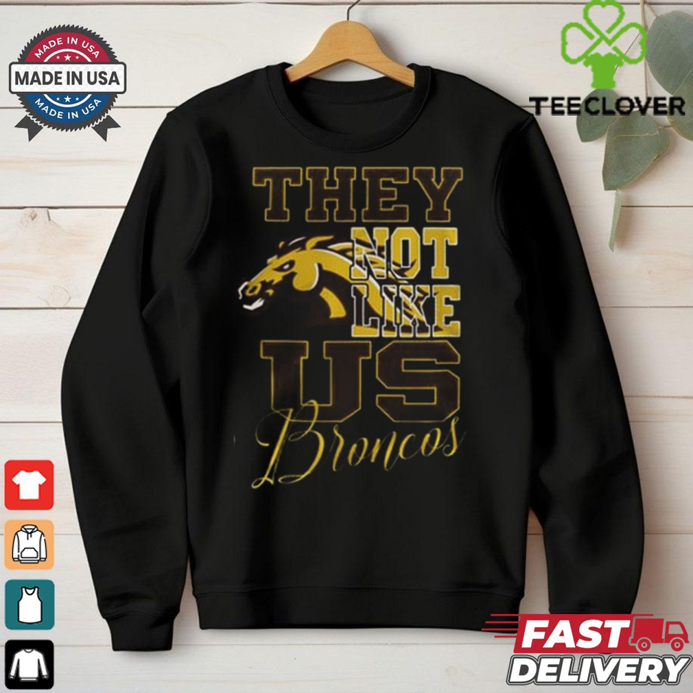 Western Michigan Broncos – They Not Like Us 3D T Shirt – Black Western Michigan Broncos – They Not Like Us 3D T Shirt – Black