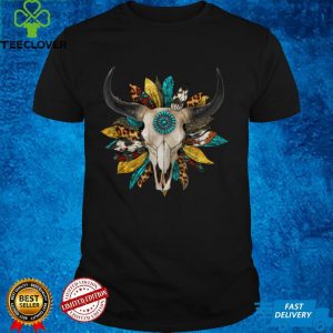 Western Serape Sunflower Cow Bull Skull Cowgirl Rodeo Girl T Shirt