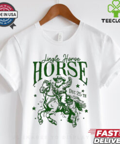 Western jingle horse rodeo howdy Santa Christmas shirt