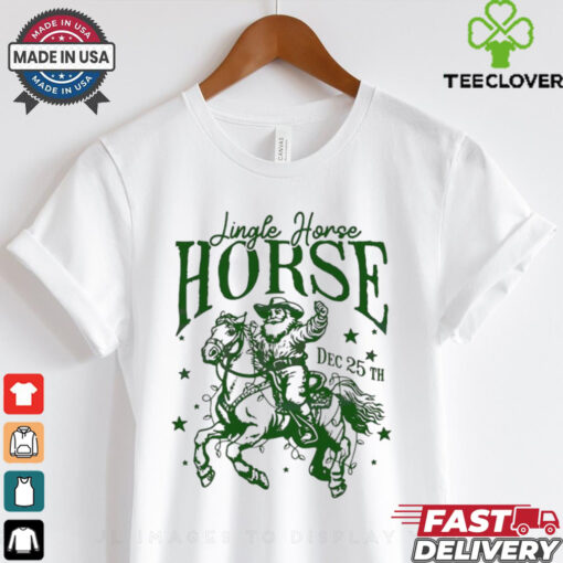 Western jingle horse rodeo howdy Santa Christmas shirt