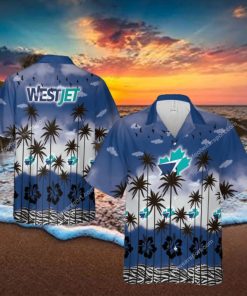 Westjet Souvenir Print Brand New Beach Hawaiian Shirt For Men And Women