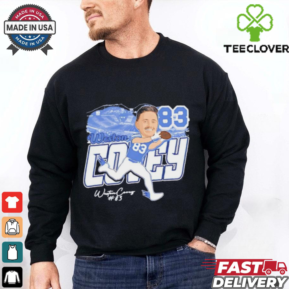 Weston Covey BYU Cougars football cartoon shirt Weston Covey BYU Cougars football cartoon shirt