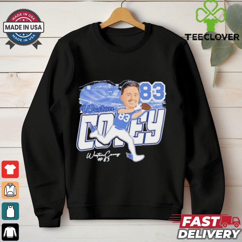 Weston Covey BYU Cougars football cartoon shirt Weston Covey BYU Cougars football cartoon shirt