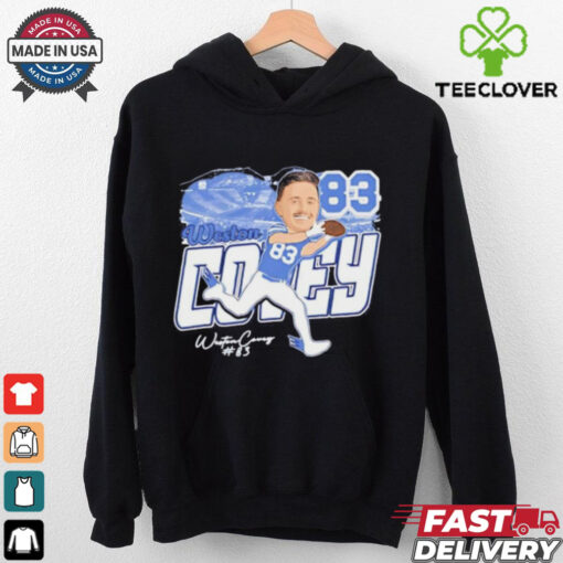 Weston Covey BYU Cougars football cartoon shirt