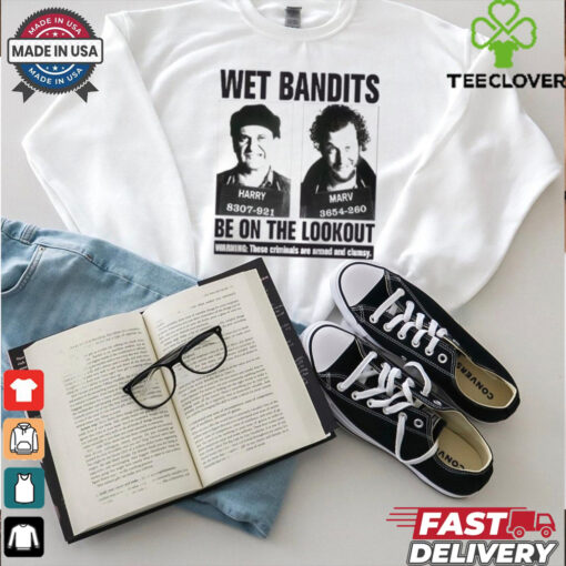 Wet Bandits Mugshot Home Alone Funny Christmas T Shirt
