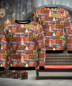 Wetmore, Michigan, Munising Township Fire Department Aop Christmas Ugly Sweater 3D