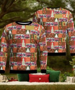 Wetmore, Michigan, Munising Township Fire Department Aop Christmas Ugly Sweater 3D