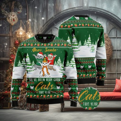 We‘re Been Very Good Cats This Year Ugly Christmas Sweater Christmas Noel Gift