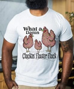 What A Damn Cluckin Fluster Fluck Christmas Lights Shirt