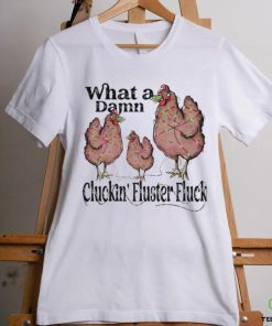 What A Damn Cluckin Fluster Fluck Christmas Lights Shirt