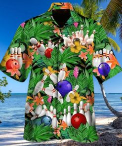 What Happens At Bowling Stays Hawaiian Shirt