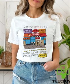 What If We Kissed At The Myrtle Avenue Broadway Ave Station Checkers T Shirt