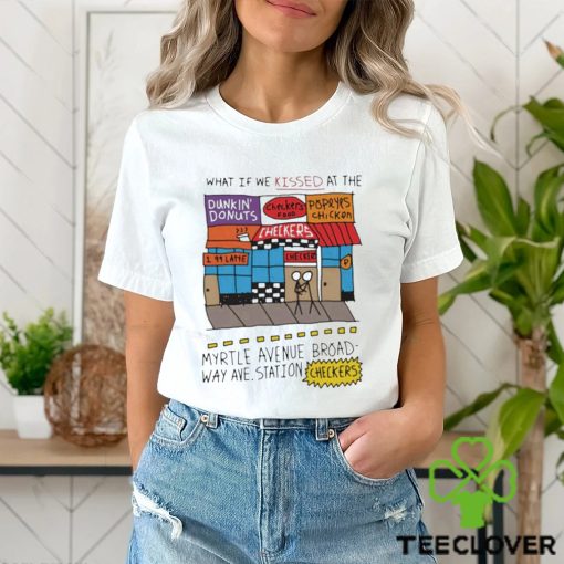 What If We Kissed At The Myrtle Avenue Broadway Ave Station Checkers T Shirt