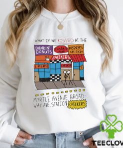 What If We Kissed At The Myrtle Avenue Broadway Ave Station Checkers T Shirt