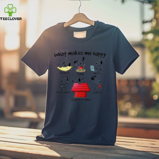 What Makes Me Happy Sleeping Snoopy Shirt