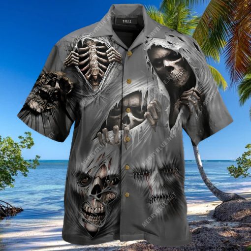 What Scares You Excites Me Skull Hawaiian Aloha Shirts Aloha Shirts