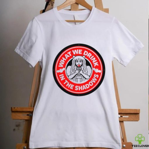 What We Drink In The Shadows Cool Spooky Vampire TV Series Meme Sticker shirt