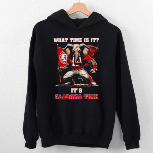 What time is it it’s Alabama Crimson Tide time hoodie, sweater, longsleeve, shirt v-neck, t-shirt