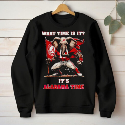 What time is it it’s Alabama Crimson Tide time hoodie, sweater, longsleeve, shirt v-neck, t-shirt