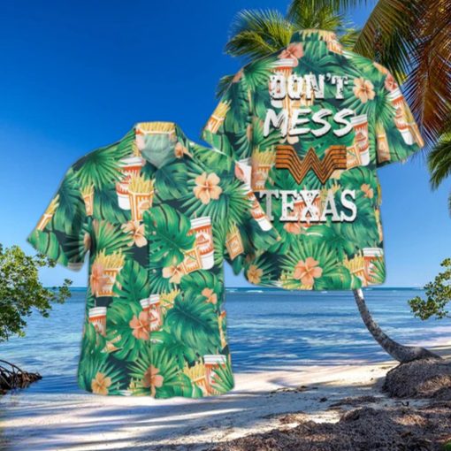 Whataburger Don’T Mess With Texas Tropical Hawaiian Shirt