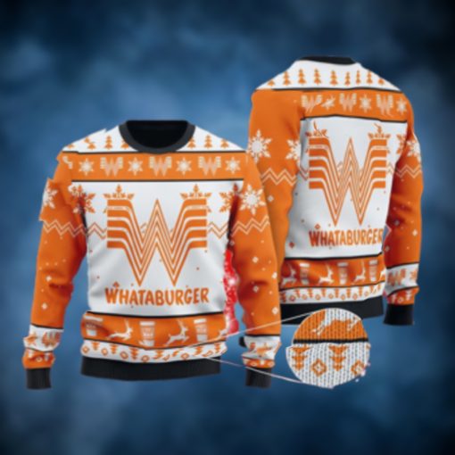 Whataburger Snowfake Ugly Christmas Sweater