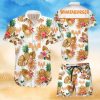 Palm Tree Surf Board Chicken Black Red Hawaiian Shirt Palm Tree Surf Board Chicken Black Red Hawaiian Shirt