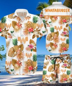 Whataburger Tropical Flower Aloha Hawaiian Shirt 1 Whataburger Tropical Flower Aloha Hawaiian Shirt