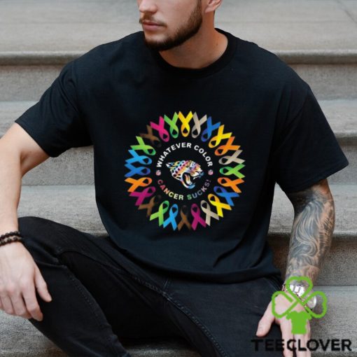 Whatever Color Cancer Sucks NFL Jacksonville Jaguars 2023 Shirt