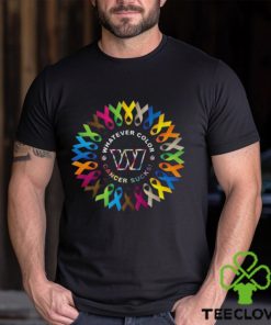 Whatever Color Cancer Sucks NFL Washington Commanders 2023 Shirt