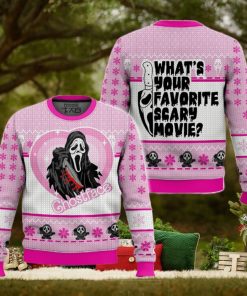 What's Your Favorite Scary Movie Ghostface Ugly Sweater