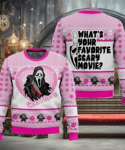 What's Your Favorite Scary Movie Ghostface Ugly Sweater