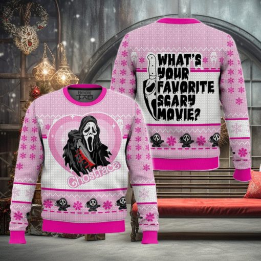 What's Your Favorite Scary Movie Ghostface Ugly Sweater