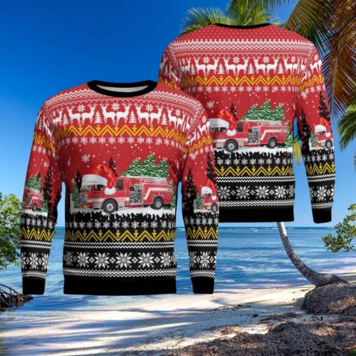 Wheeling, Illinois, Wheeling Fire Department AOP 3D Ugly Christmas Sweater