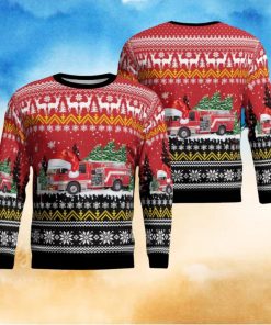 Wheeling, Illinois, Wheeling Fire Department AOP 3D Ugly Christmas Sweater