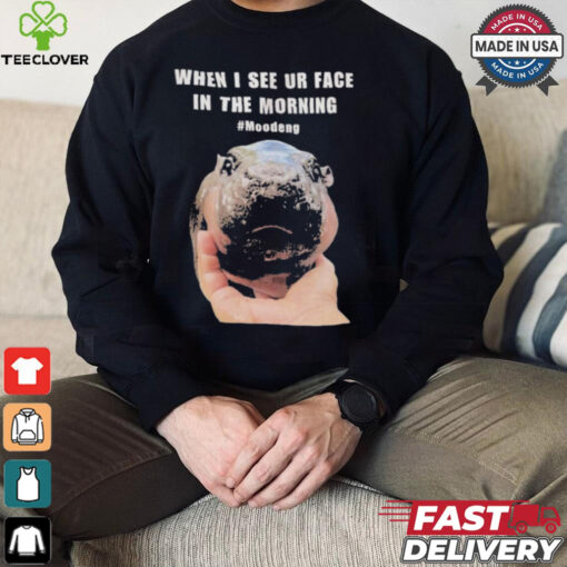 When I See Your Face In The Morning Moo Deng Shirt
