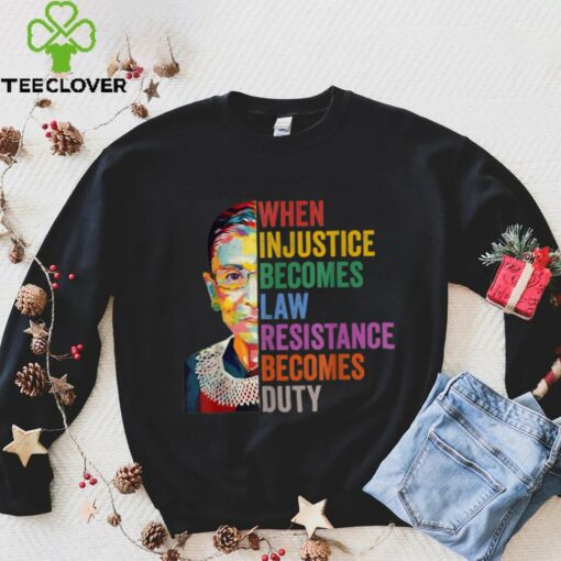 When Injustice Becomes Law Resistance Becomes Duty T Shirt