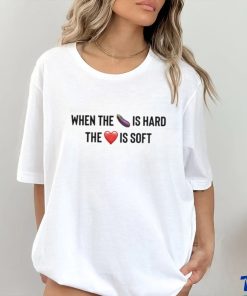 When The Eggplant Is Hard The Love Is Soft Tee Shirt