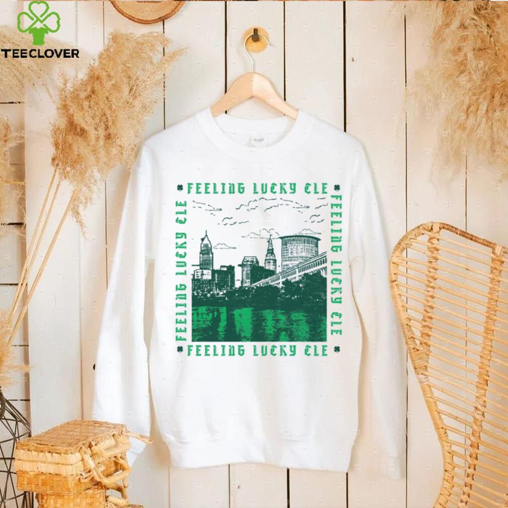 Where I'm From Adult Cleveland Feeling Lucky T Shirt Where I'm From Adult Cleveland Feeling Lucky T Shirt